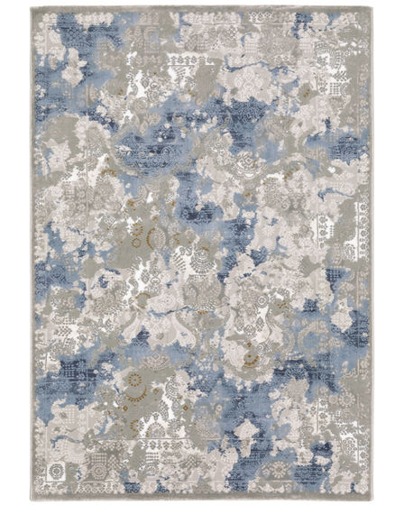 Easton 3313q Beige/Blue Area Rug
