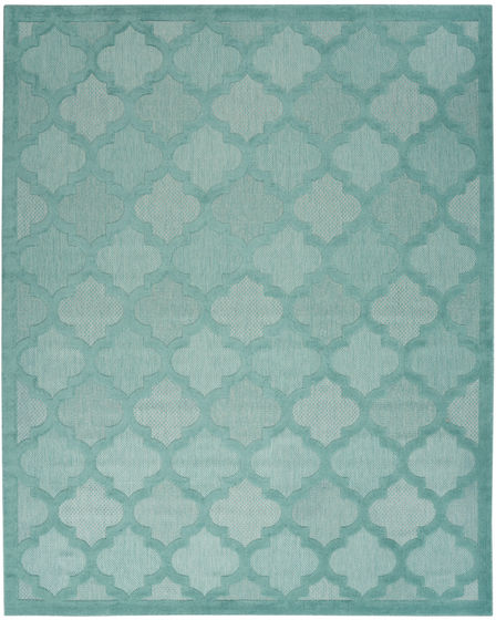 Easy Care NES01 Aqua/Teal Area Rug