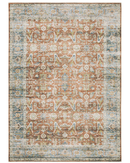 Charleston cha04 Rust/Blue Area Rug