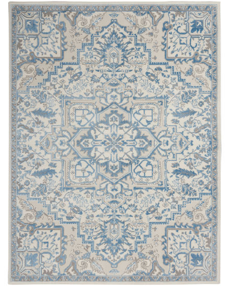 Elation ETN10 Ivory Blue Area Rug