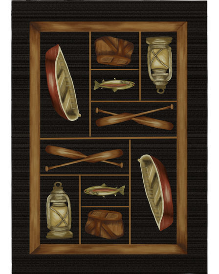 Excursion EX4 Black Area Rug