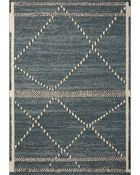 Fabian FAB-01 Denim/Charcoal Area Rug