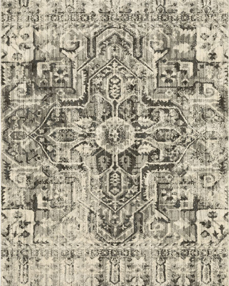 Florence 4333w Charcoal/Ivory Area Rug