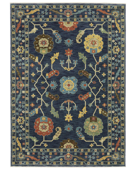Francesca fr03f Blue/Multi Area Rug