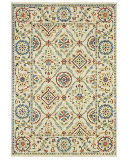 Francesca fr07a Ivory/Multi Area Rug