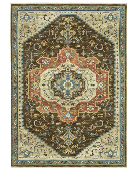 Francesca fr09m Brown/Multi Area Rug