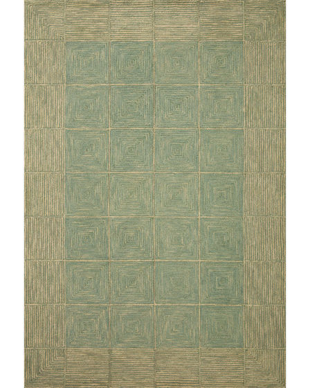 Francis FRA-02 Green/Natural Area Rug