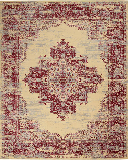 Grafix GRF14 Cream/Red Area Rug
