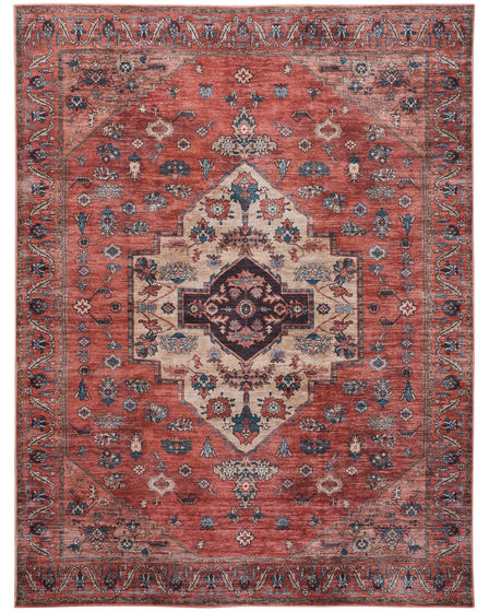 Grand Washables GRW03 Rust Multicolor Area Rug