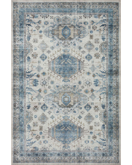 Heidi HEI-04 Ivory/Ocean Area Rug