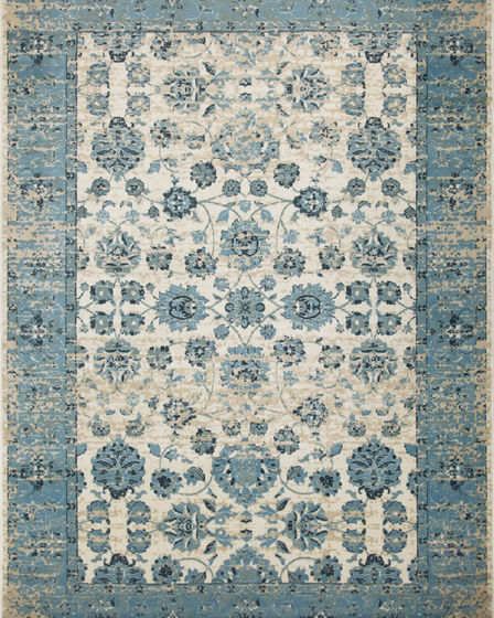 Heritage 9367 Ivory/Blue Elegance Area Rug