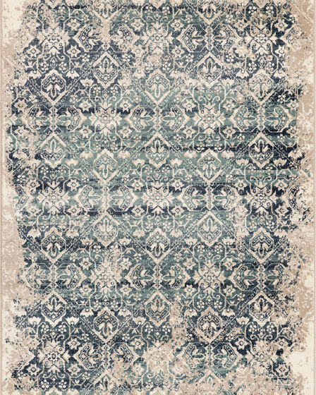 Heritage 9372 Ivory/Blue Anna Area Rug