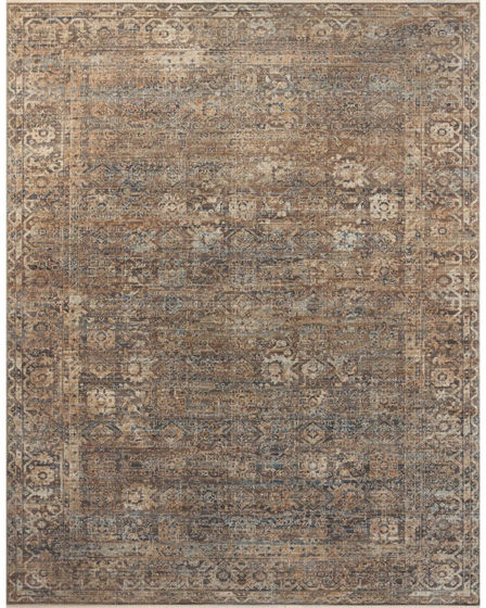 Heritage HER-07 Mocha/Denim Area Rug