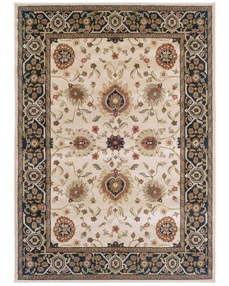 Hudson 1338c Beige/Black Area Rug