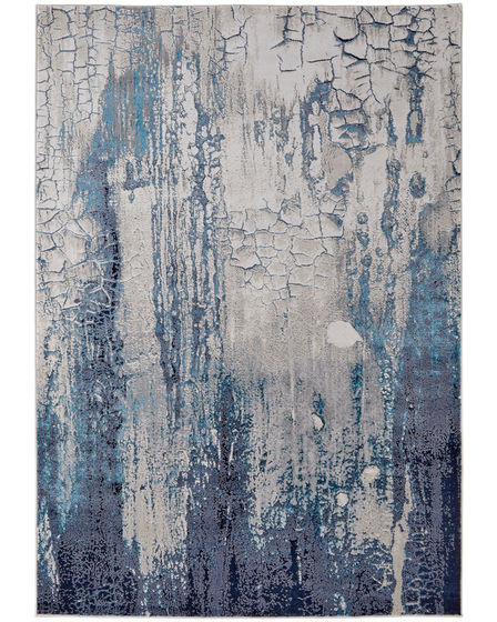 Indio 39H2F Ivory/Blue/Black Area Rug