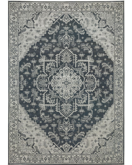 Intrigue INT07 Blue Area Rug