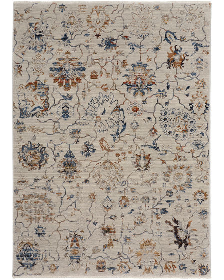 Kaia 39GPF Ivory/Orange/Blue Rug