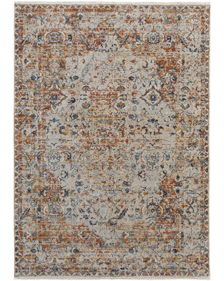 Kaia 39HVF Tan/Ivory/Orange Rug