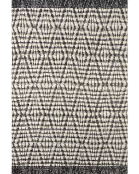Kenzie KNZ-01 Ivory/Charcoal Area Rug