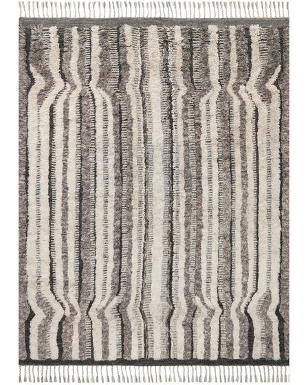 Khalid KF-03 Stone/Charcoal Area Rug
