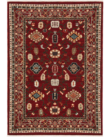 Lilihan 43s Red/Black Area Rug