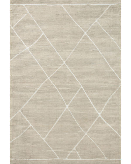 Logan LOG-01 Oatmeal/White Area Rug