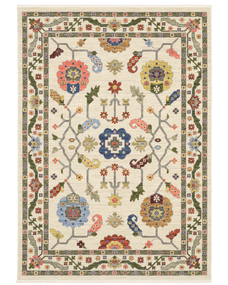 Lucca 5506w Ivory/Multi Area Rug