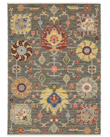 Lucca 8111k Grey/Multi Area Rug