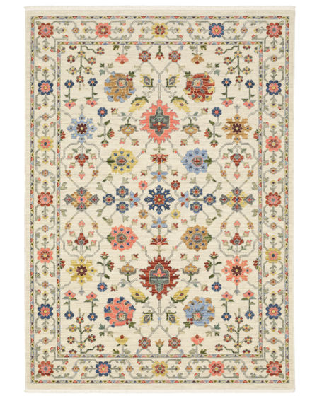 Lucca 93w Ivory/Multi Area Rug