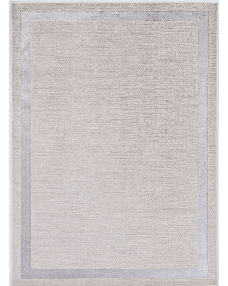 Luna 7129 Ivory/Silver Border Area Rug