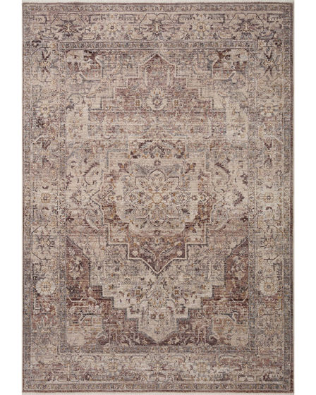 Lyra LYR-06 Berry/Stone Area Rug