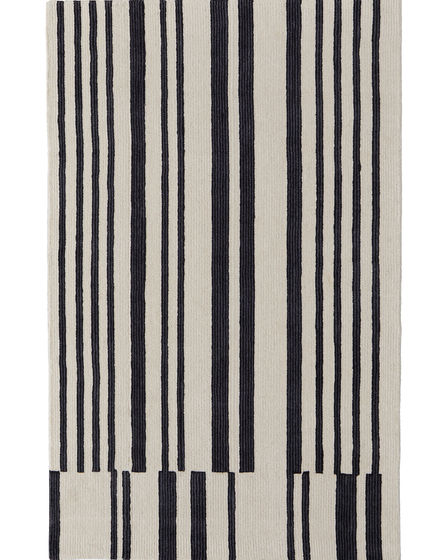 Maguire 8901F Ivory/Black Area Rug