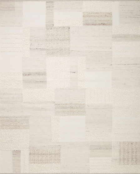 Manfred MAN-01 Ivory/Pebble Area Rug