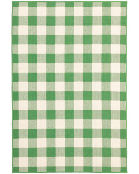 Meridian 2598g Green/Ivory Area Rug