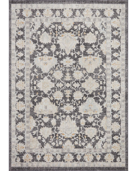 Monroe MON-05 Charcoal/Natural Area Rug