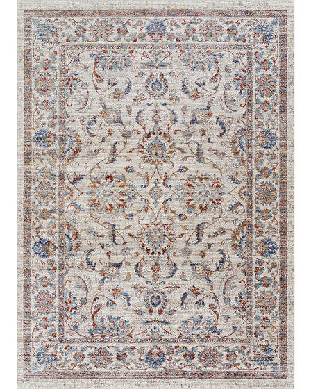 Nostalgia Persian Tabriz Antique Cream Area Rug