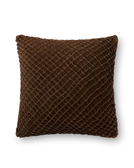 P0125 Brown 22"x22" Pillow