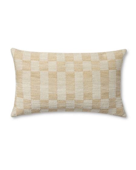 Adams Sand/Ivory 13"x21" Lumbar Pillow