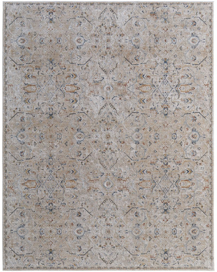 Pasha 39M6F Taupe/Ivory/Blue Rug