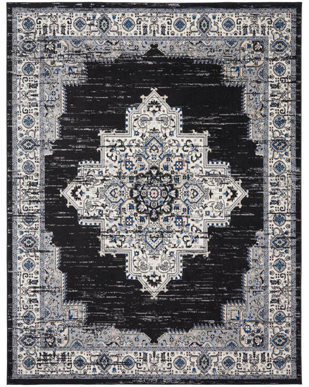 Passion PSN03 Black Ivory Area Rug
