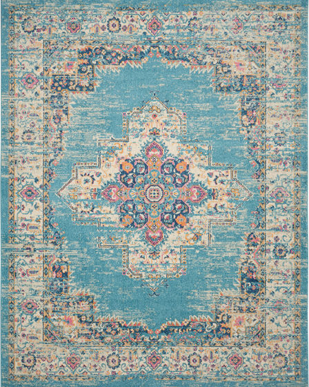 Passion PSN03 Light Blue Area Rug