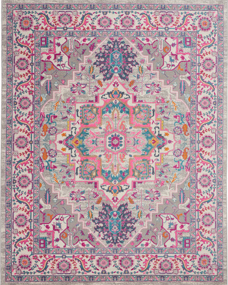 Passion PSN20 Light Grey/Pink Area Rug