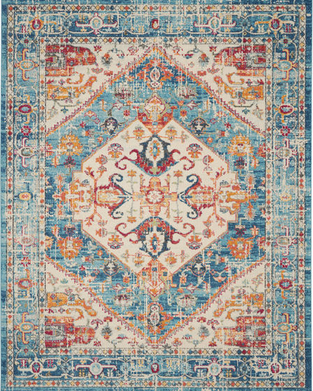 Passion PSN23 Ivory/Light Blue Area Rug