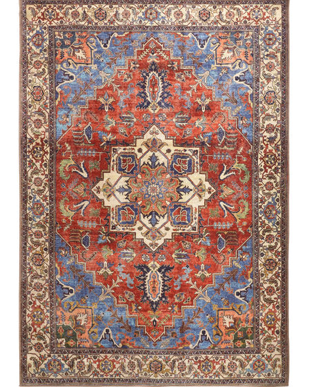 Percy 39AHF Blue/Red/Ivory Area Rug