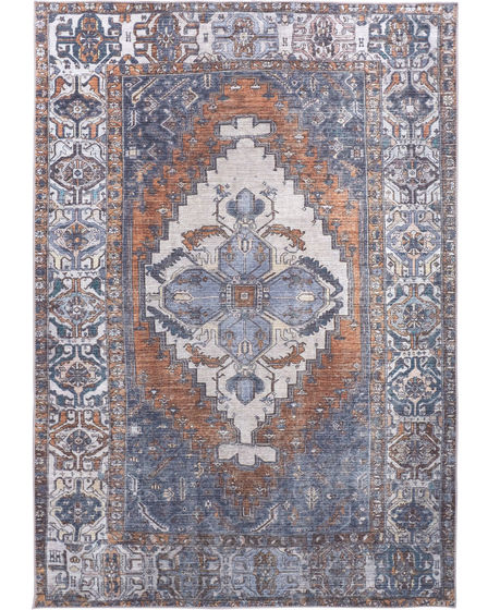 Percy 39AIF Blue/Ivory/Brown Rug