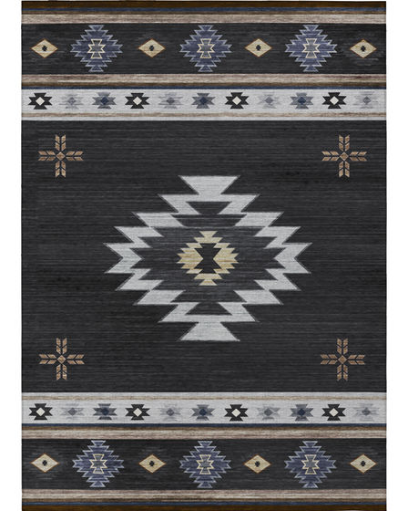 Phoenix PH4 Black Area Rug