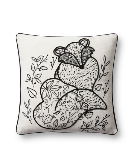 PLL0030 Black/Natural 18"x18" Pillow