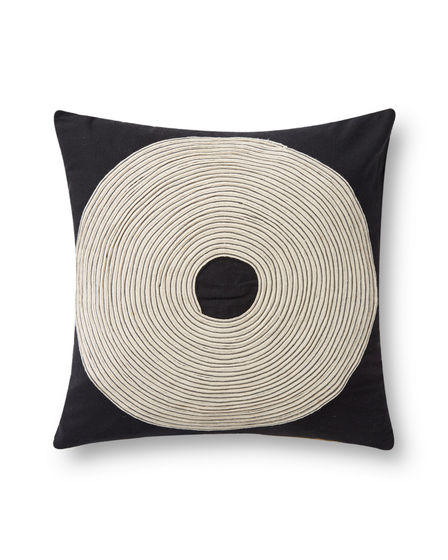 PLL0035 Black/Natural 18"x18" Pillow