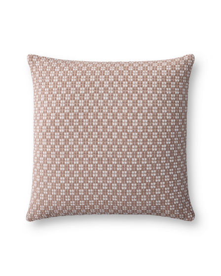 PLL0125 Ivory/Brown 18" Pillow