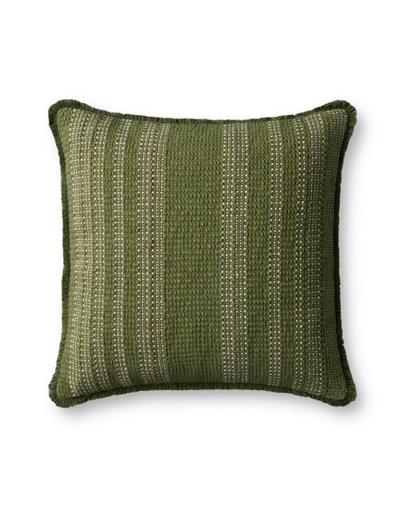 PLL0131 Green/Ivory 20"x20" Pillow